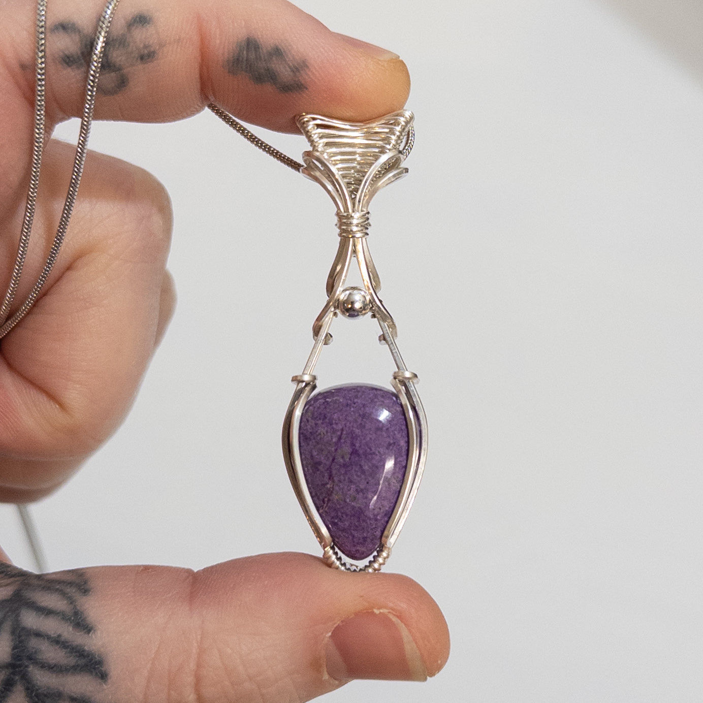 Stichtite Sterling Silver Pendant