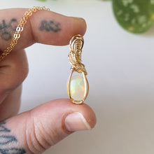 Load image into Gallery viewer, Rhea - Opal &amp; Gold Fill Wire Wrapped Pendant
