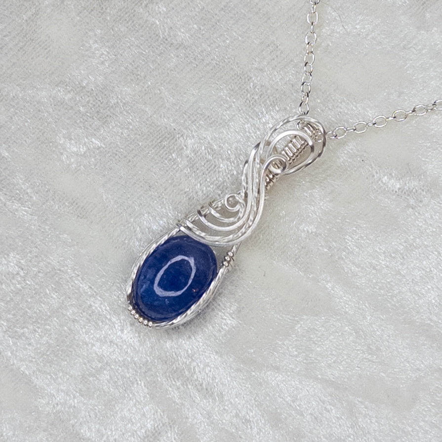 5.6ct. Tanzanite & .925 Sterling Silver Pendant
