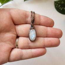 Load image into Gallery viewer, Moonstone &amp; Copper Wrapped Pendant
