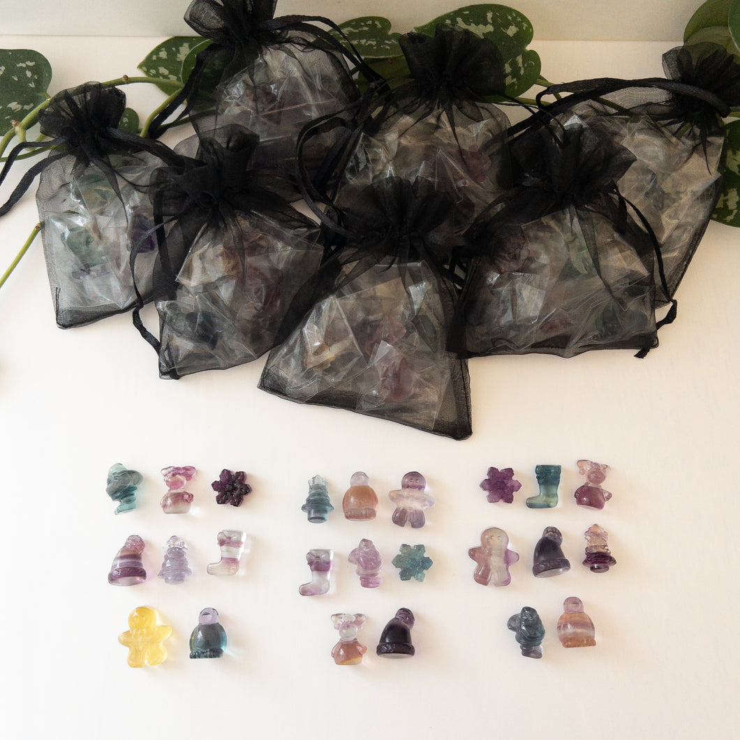 Christmas Mini Fluorite “Lump Of Coal” Bundle