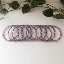 Load image into Gallery viewer, Inclusion Amethyst Stretch Bracelet (5mm)
