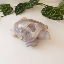 Load image into Gallery viewer, Druzy Agate &amp; Quartz Sea Turtle
