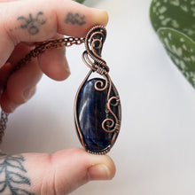 Load image into Gallery viewer, Sodalite &amp; Copper Wrapped Pendant
