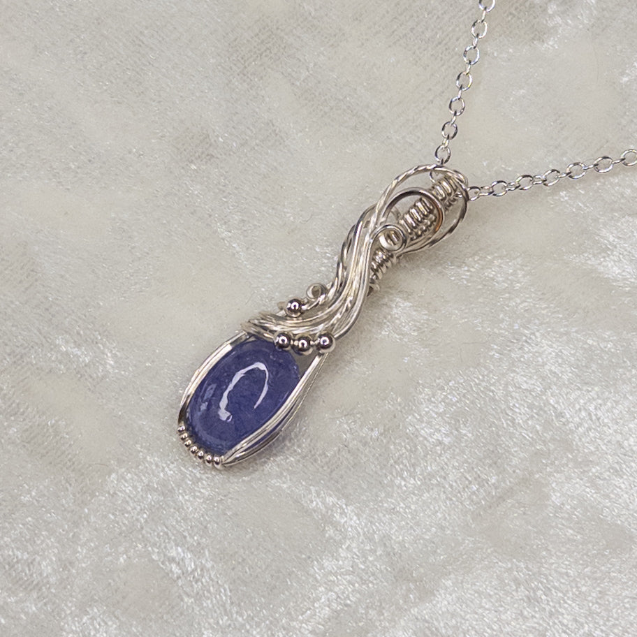 4.1ct. Tanzanite .925 Sterling Silver Pendant