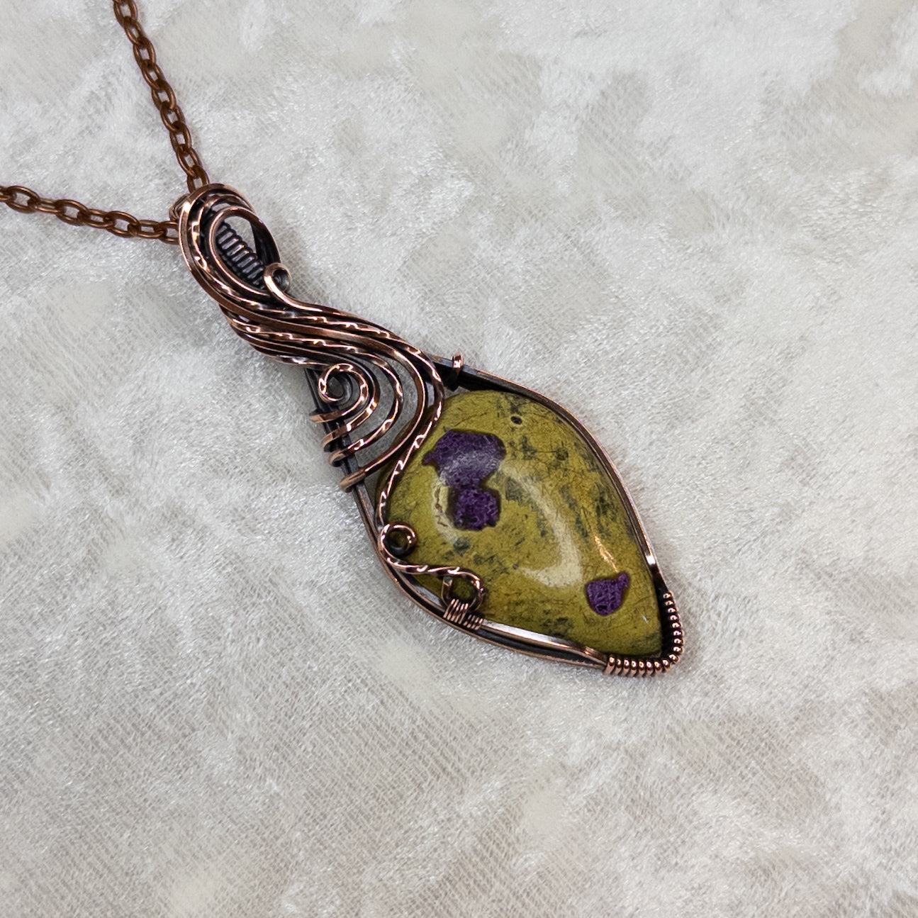 Atlantisite Antiqued Copper Pendant