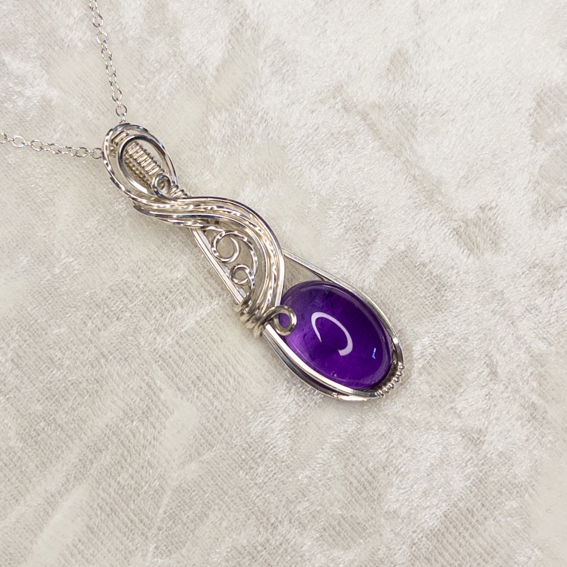 Amethyst .925 Sterling Silver Pendant