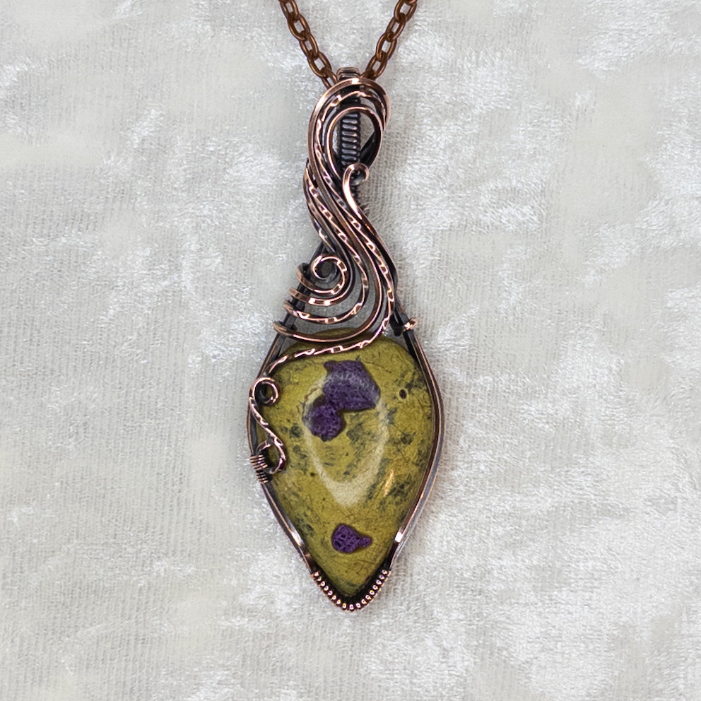 Atlantisite Antiqued Copper Pendant