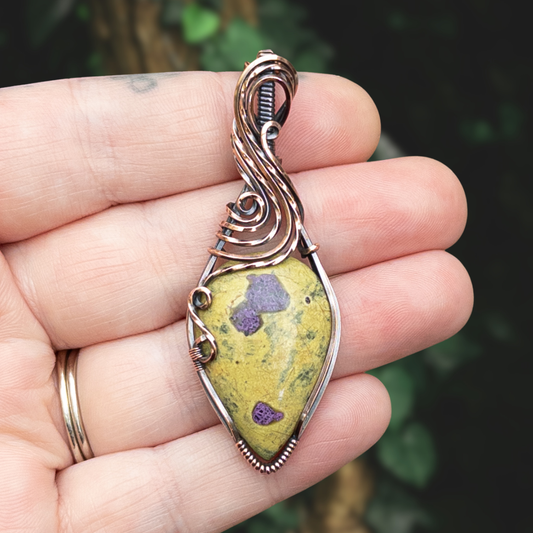 Atlantisite Antiqued Copper Pendant