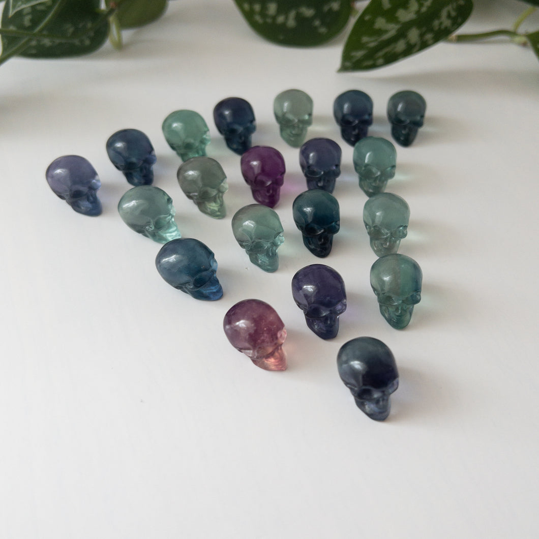 Mini Fluorite Skulls