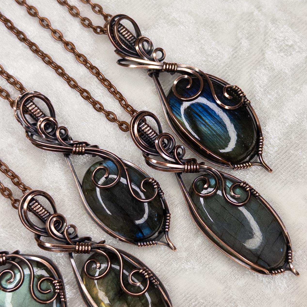 You-Pick Labradorite Antiqued Copper Pendant