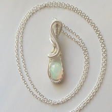 Charger l&#39;image dans la galerie, Stella - Ethiopian Opal Sterling Silver Wrapped Pendant
