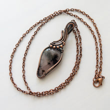 Charger l&#39;image dans la galerie, Dendritic Agate Copper Wrapped Pendant
