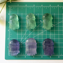 Load image into Gallery viewer, Green &amp; Purple Fluorite Jellyfish
