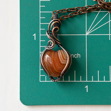 Load image into Gallery viewer, Mini Carnelian Heart &amp; Copper Wrapped Pendant - B
