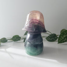 Load image into Gallery viewer, XL Rainbow Fluorite Mushroom With Spots
