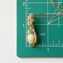 Load image into Gallery viewer, Mnemosyne - Opal &amp; Gold Fill Wire Wrapped Pendant
