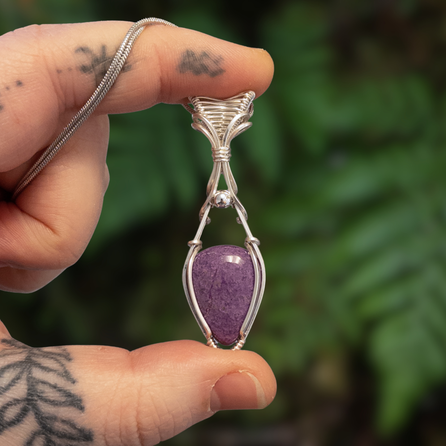 Stichtite Sterling Silver Pendant