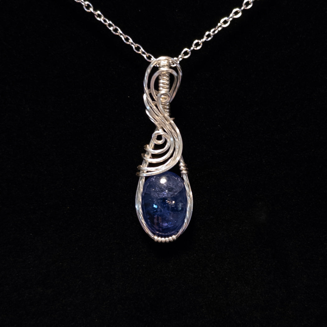 5.6ct. Tanzanite & .925 Sterling Silver Pendant