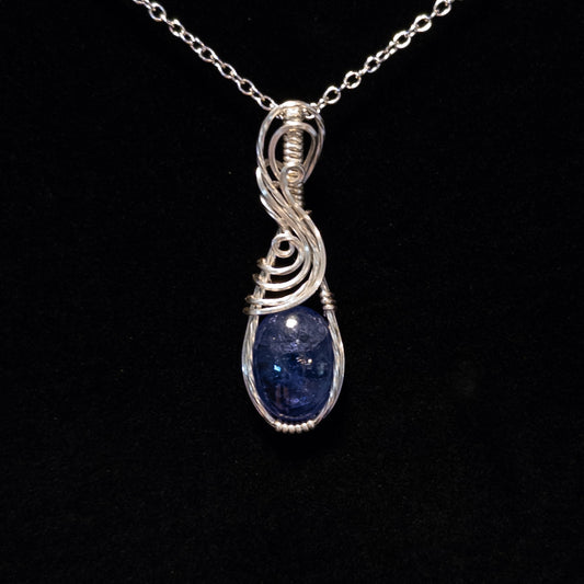 5.6ct. Tanzanite & .925 Sterling Silver Pendant