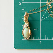 Load image into Gallery viewer, Phoebe - Opal &amp; Gold Fill Wire Wrapped Pendant
