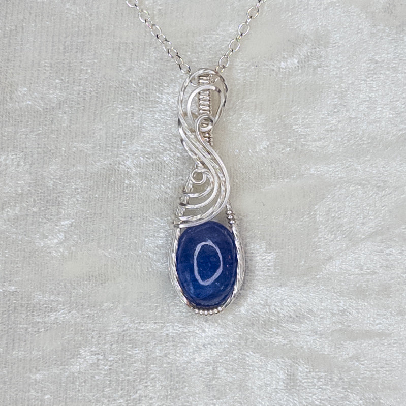 5.6ct. Tanzanite & .925 Sterling Silver Pendant