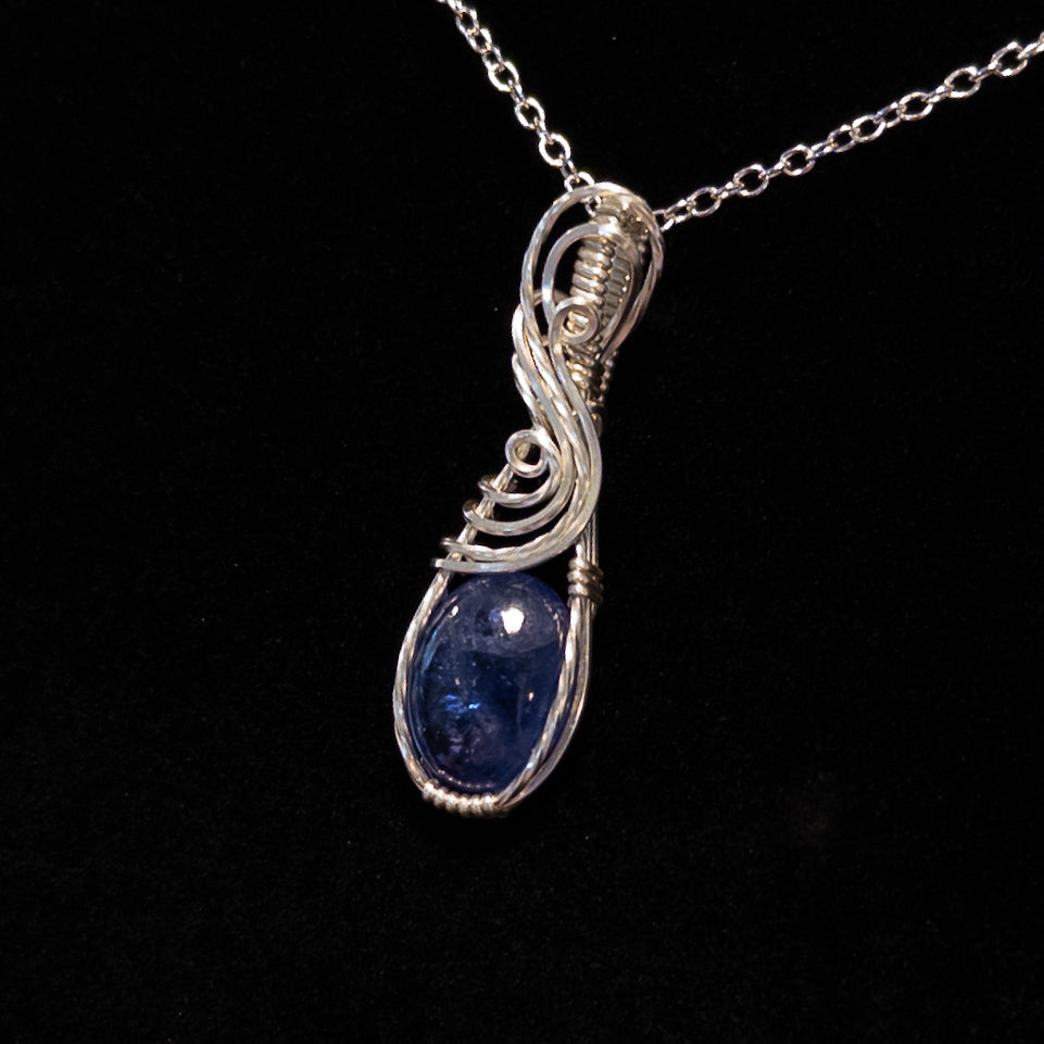 5.6ct. Tanzanite & .925 Sterling Silver Pendant