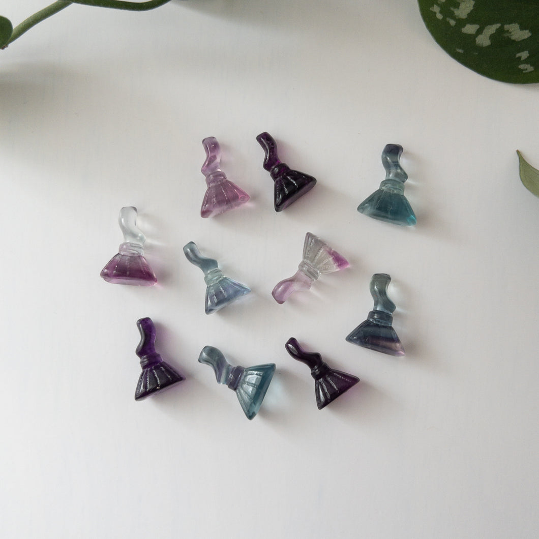 Mini Fluorite Witch Brooms