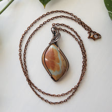 Load image into Gallery viewer, Polychrome Jasper &amp; Copper Wrapped Pendant
