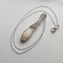 Load image into Gallery viewer, Ethiopian Opal &amp; Sterling Silver Wrapped Pendant
