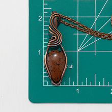 Load image into Gallery viewer, Mahogany Obsidian Copper Wrapped Pendant
