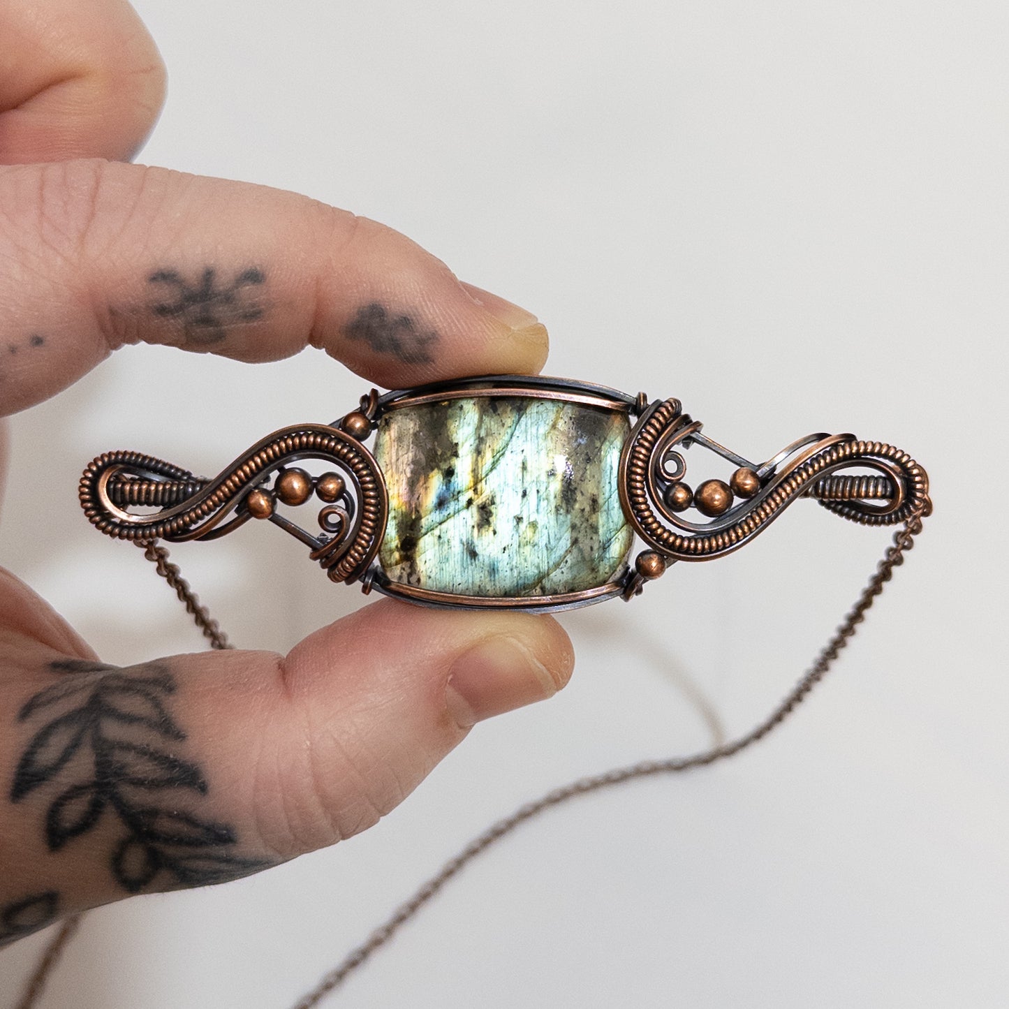 Aitherios - Labradorite Copper Necklace