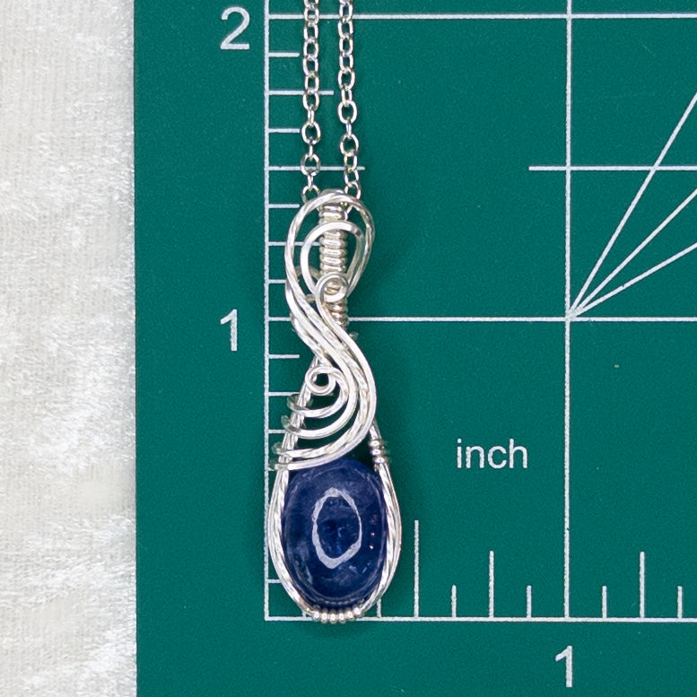 5.6ct. Tanzanite & .925 Sterling Silver Pendant