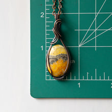 Load image into Gallery viewer, Bumble Bee Jasper &amp; Copper Wrapped Pendant
