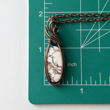 Load image into Gallery viewer, Wild Horse Magnesite Copper Wrapped Pendant
