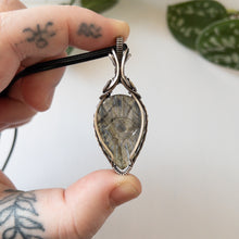 Load image into Gallery viewer, Labradorite Eye &amp; Sterling Silver Wrapped Pendant
