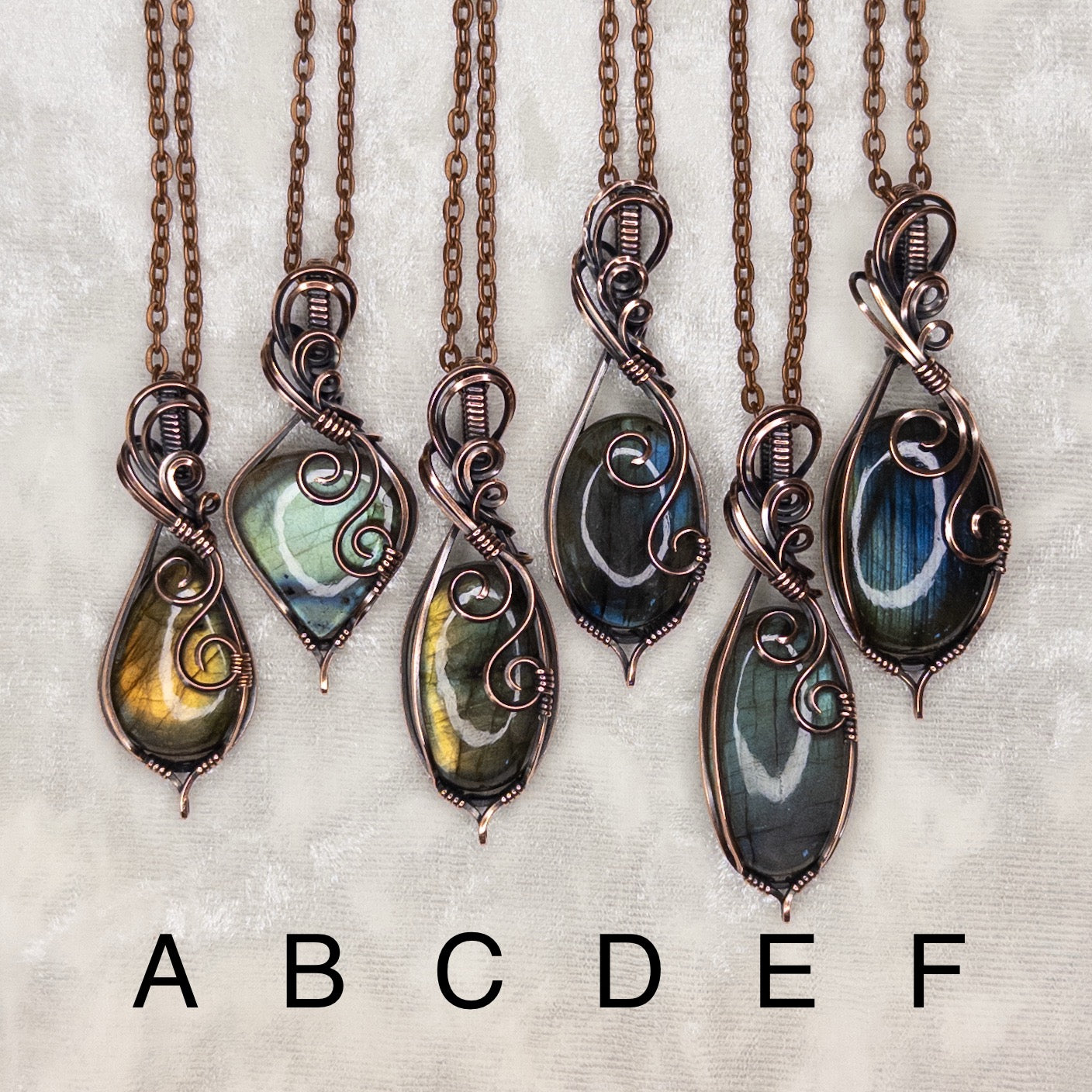 You-Pick Labradorite Antiqued Copper Pendant