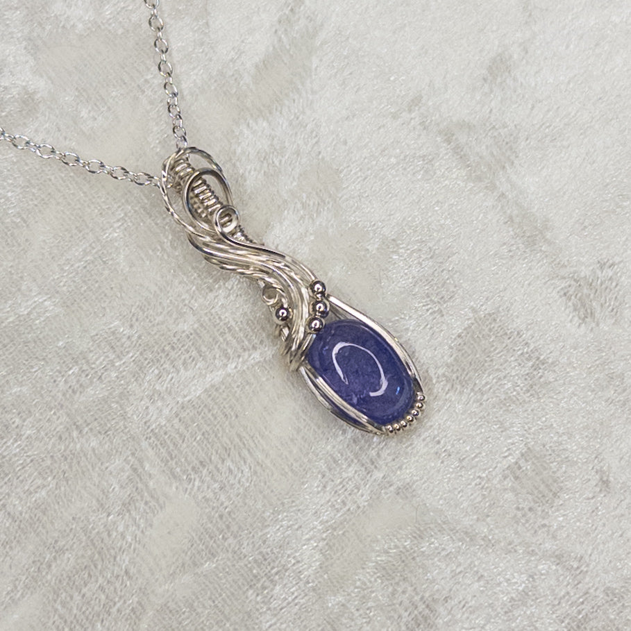 4.1ct. Tanzanite .925 Sterling Silver Pendant