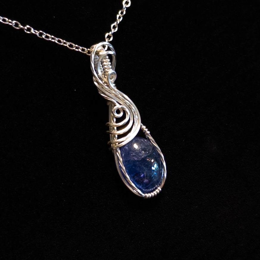 5.6ct. Tanzanite & .925 Sterling Silver Pendant