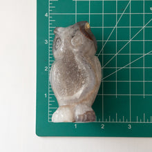 Load image into Gallery viewer, Druzy Agate &amp; Quartz Owl
