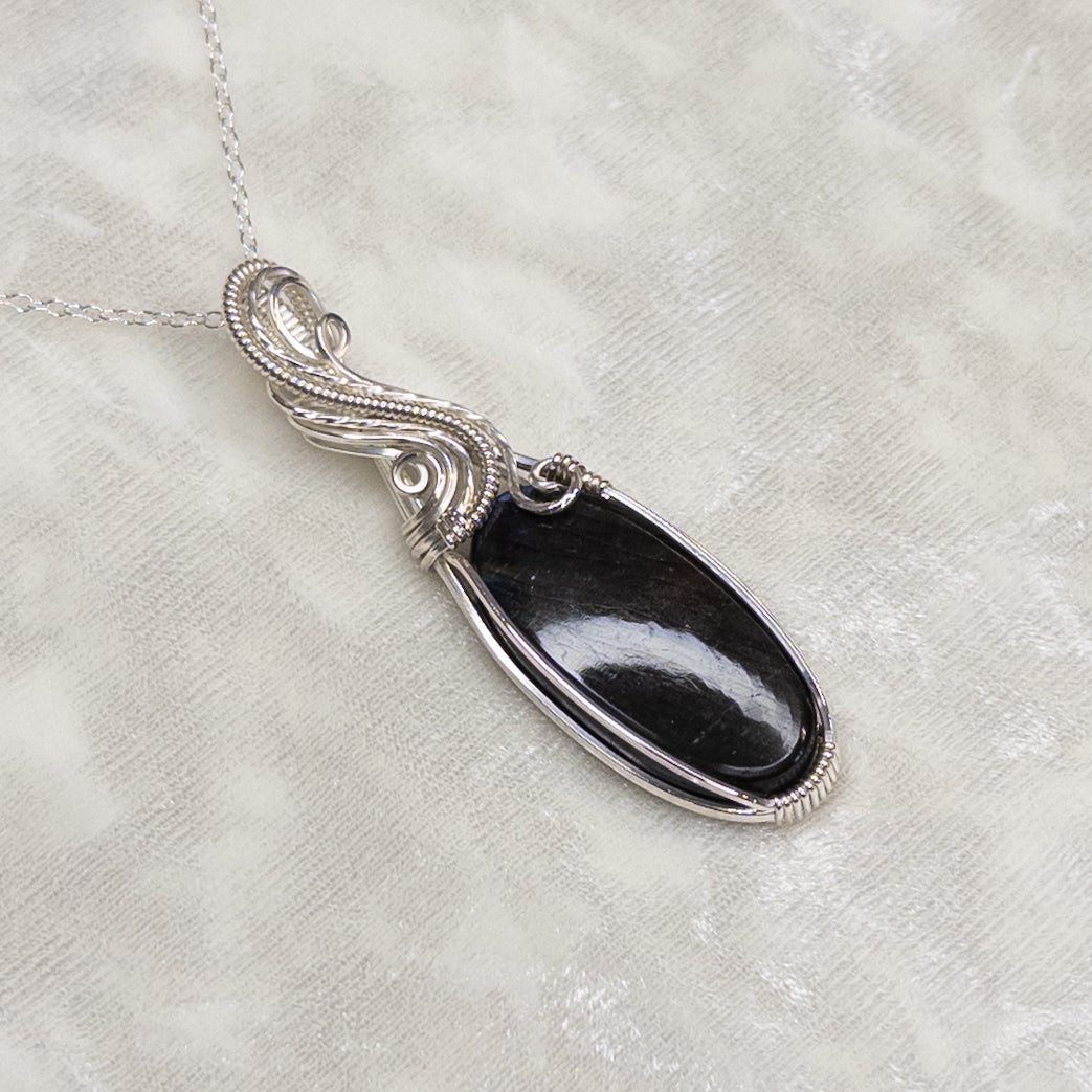 Purple & Blue Lab .925 Sterling Silver Pendant