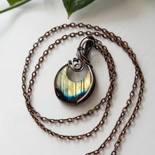 Load image into Gallery viewer, Labradorite Moon &amp; Copper Wrapped Pendant
