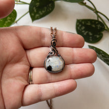 Load image into Gallery viewer, Rainbow Moonstone &amp; Copper Wrapped Pendant
