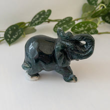 Load image into Gallery viewer, Moss Agate Elephant
