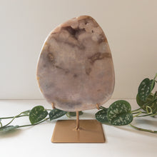 Load image into Gallery viewer, Druzy Pink Amethyst Slab &amp; Stand - Brazil
