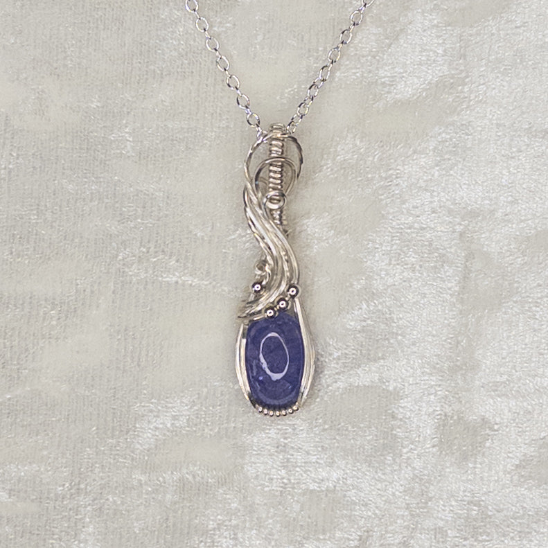 4.1ct. Tanzanite .925 Sterling Silver Pendant