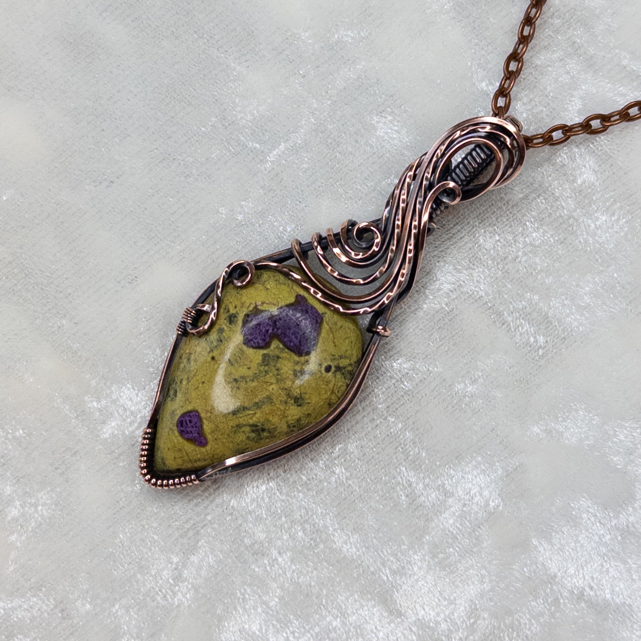 Atlantisite Antiqued Copper Pendant