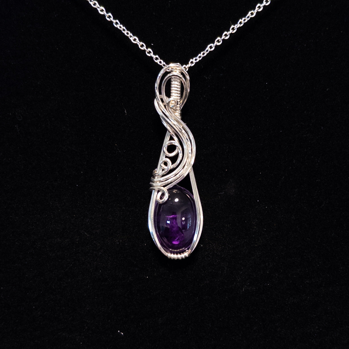 Amethyst .925 Sterling Silver Pendant