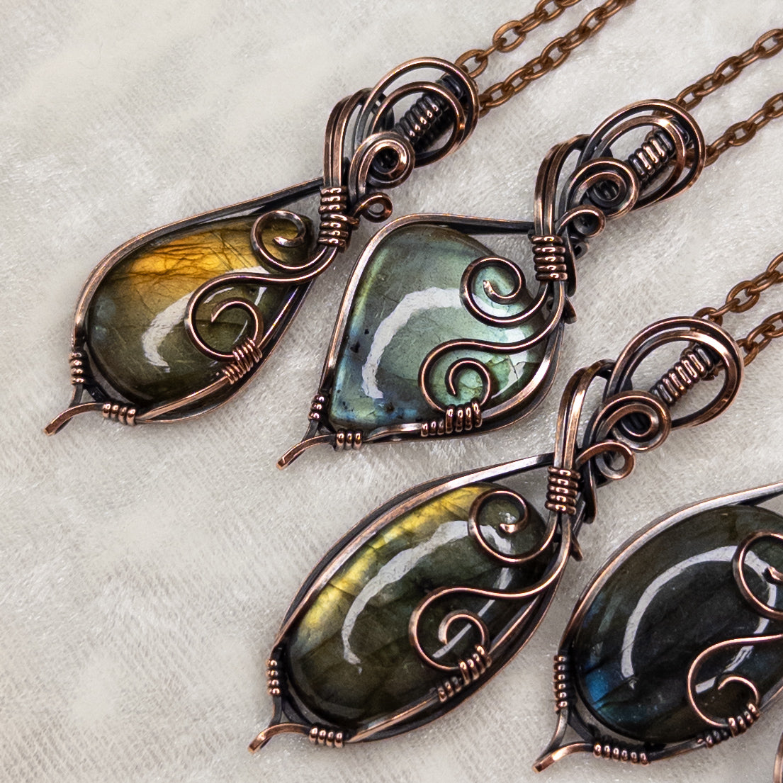 You-Pick Labradorite Antiqued Copper Pendant