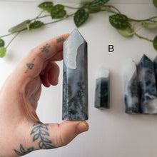 Load image into Gallery viewer, Moss Agate &amp; Quartz Towers
